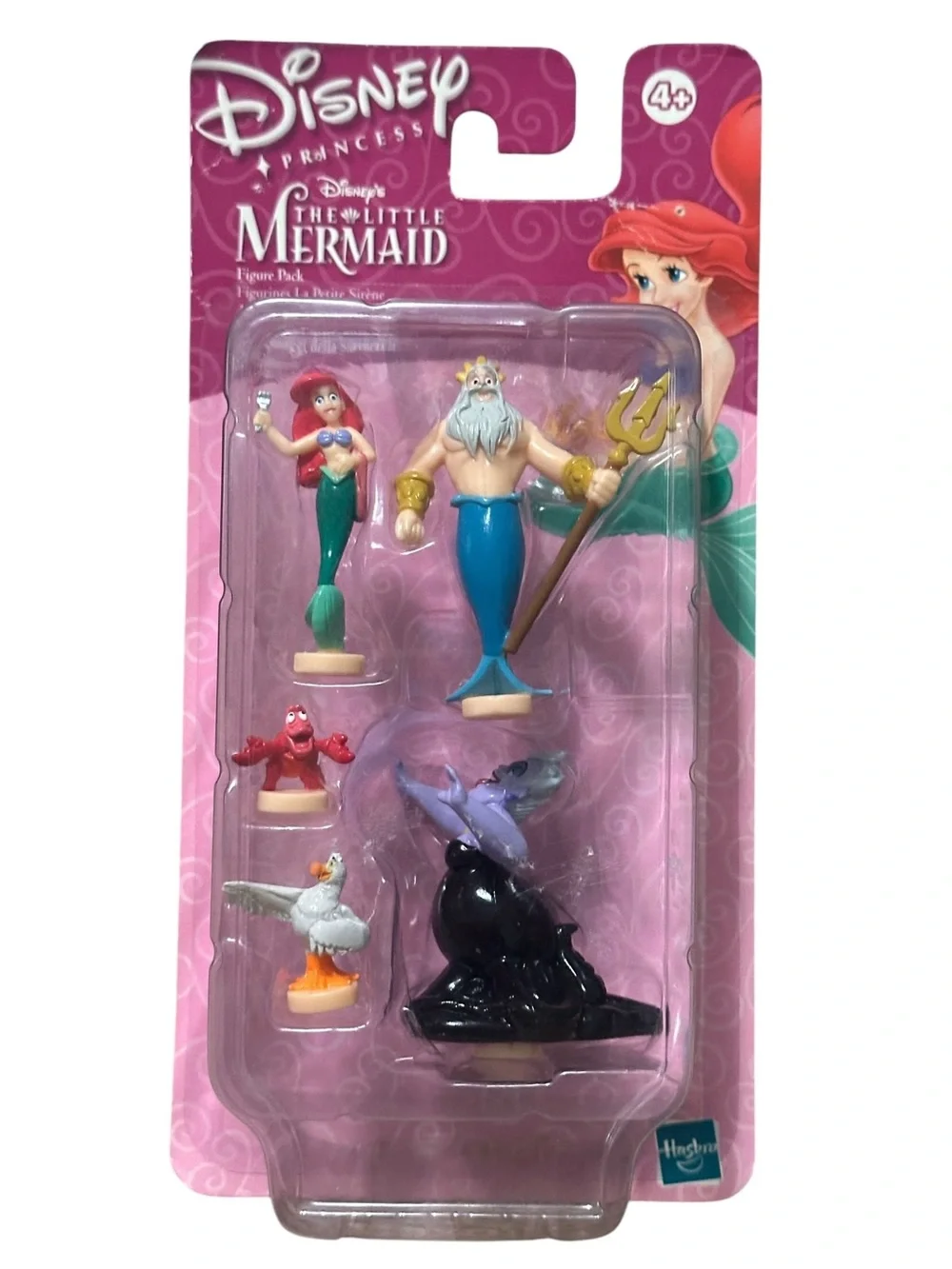Vtg DISNEY Princess THE LITTLE MERMAID ARIEL Triton URSULA MINI Figures New 90s